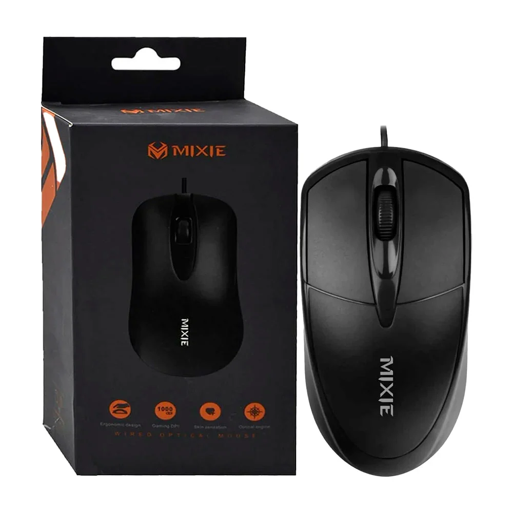 Mouse alámbrico usb mixie x2 de 1000 dpi, 500hz y aceleración de 20g / kai ping